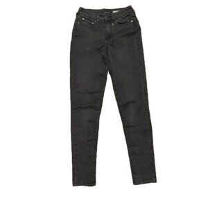 AEROPOSTALE high waisted jagging black jean size 0 skinny fit